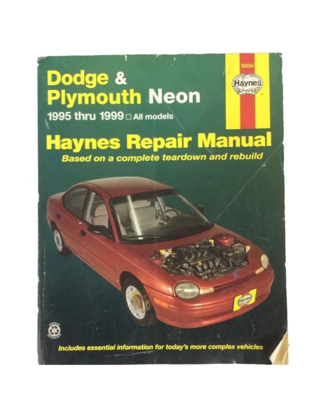 Haynes Repair Manual For Dodge & Plymouth Neon 1995-1999